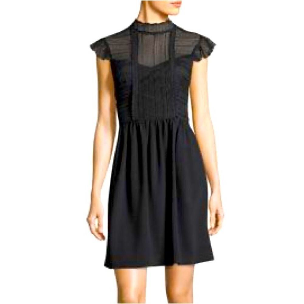 TRINA TURK Lace Shift Dress in Black - Size 6
